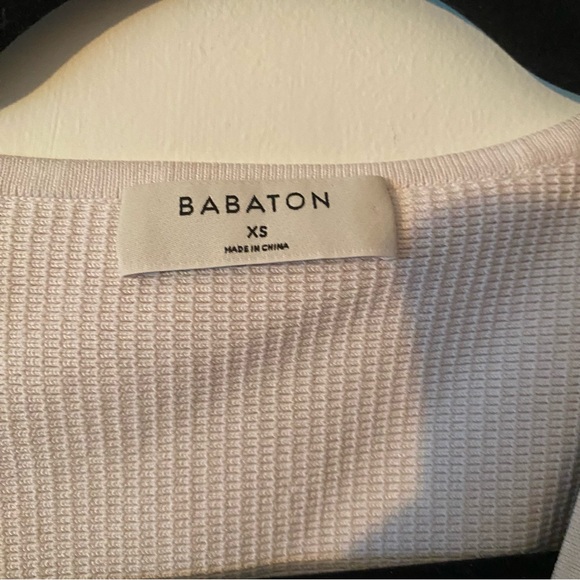 Babaton White Ribbed Crop Top - Picture 3 of 6